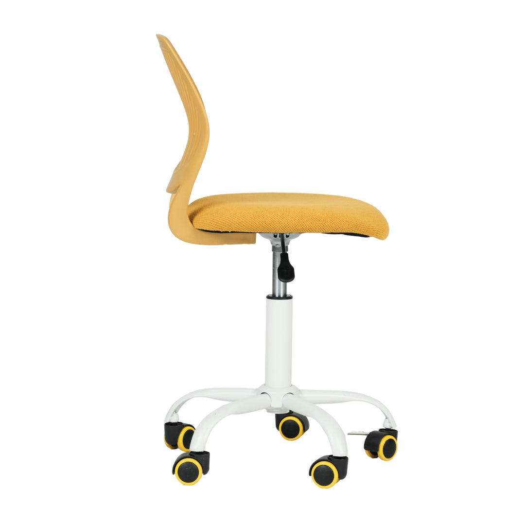Swivel children desk's chair height adjustable office chair CARNATION LIME YELLOW