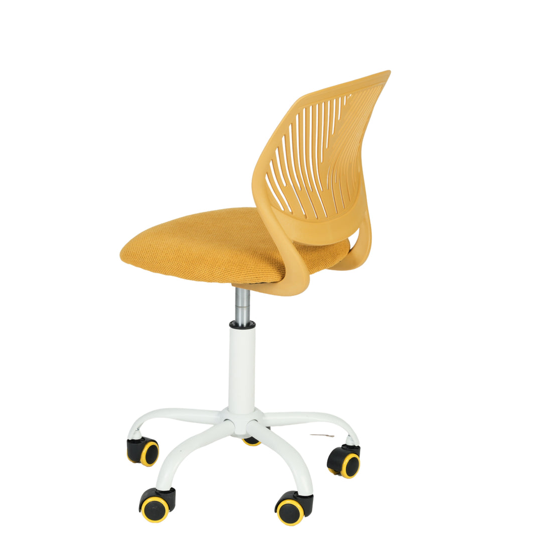 Swivel children desk's chair height adjustable office chair CARNATION LIME YELLOW
