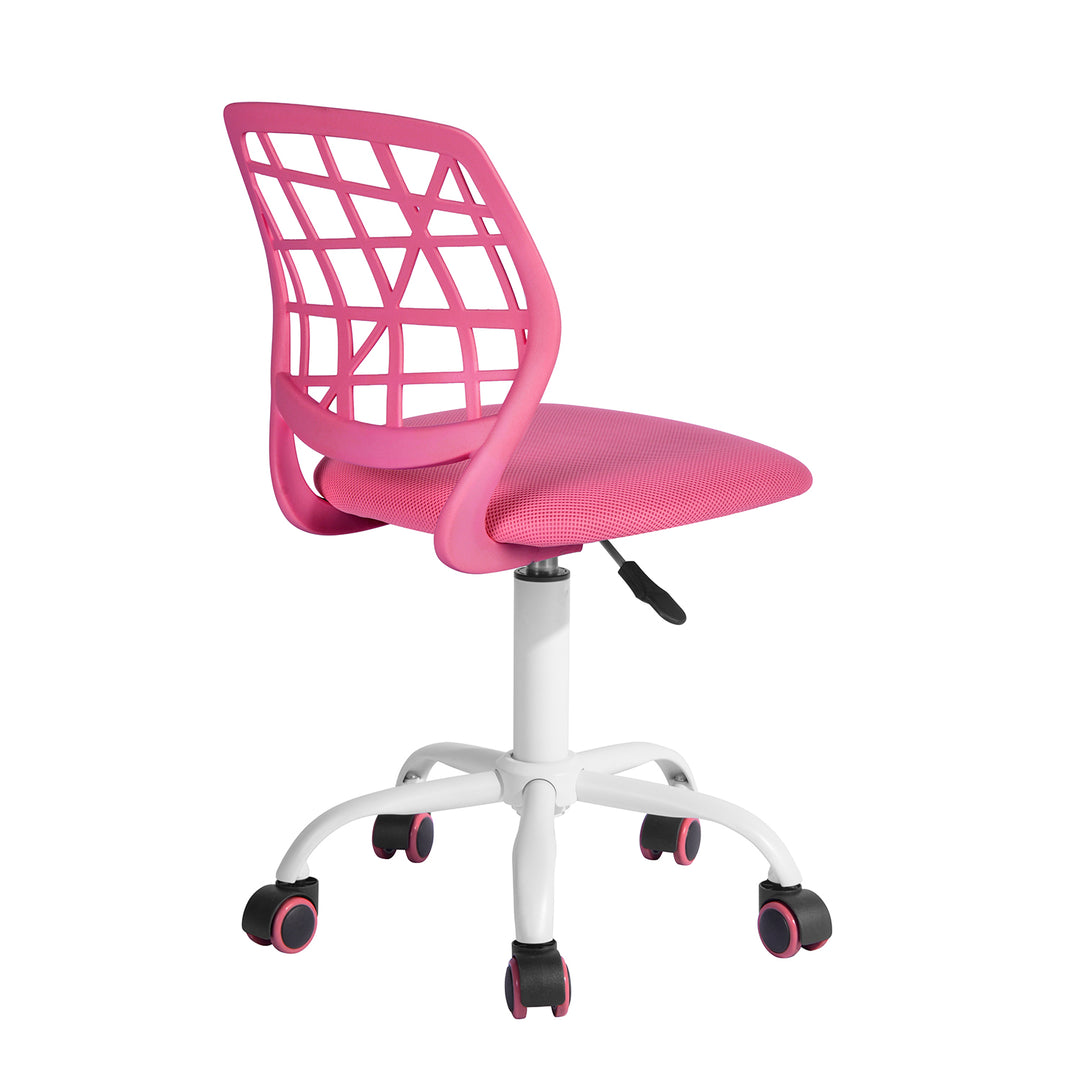 Fusha swivel children desk's chair height adjustable office chair CARNATION PINK I