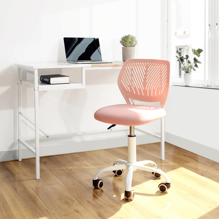Swivel children desk's chair height adjustable office chair CARNATION ROSE