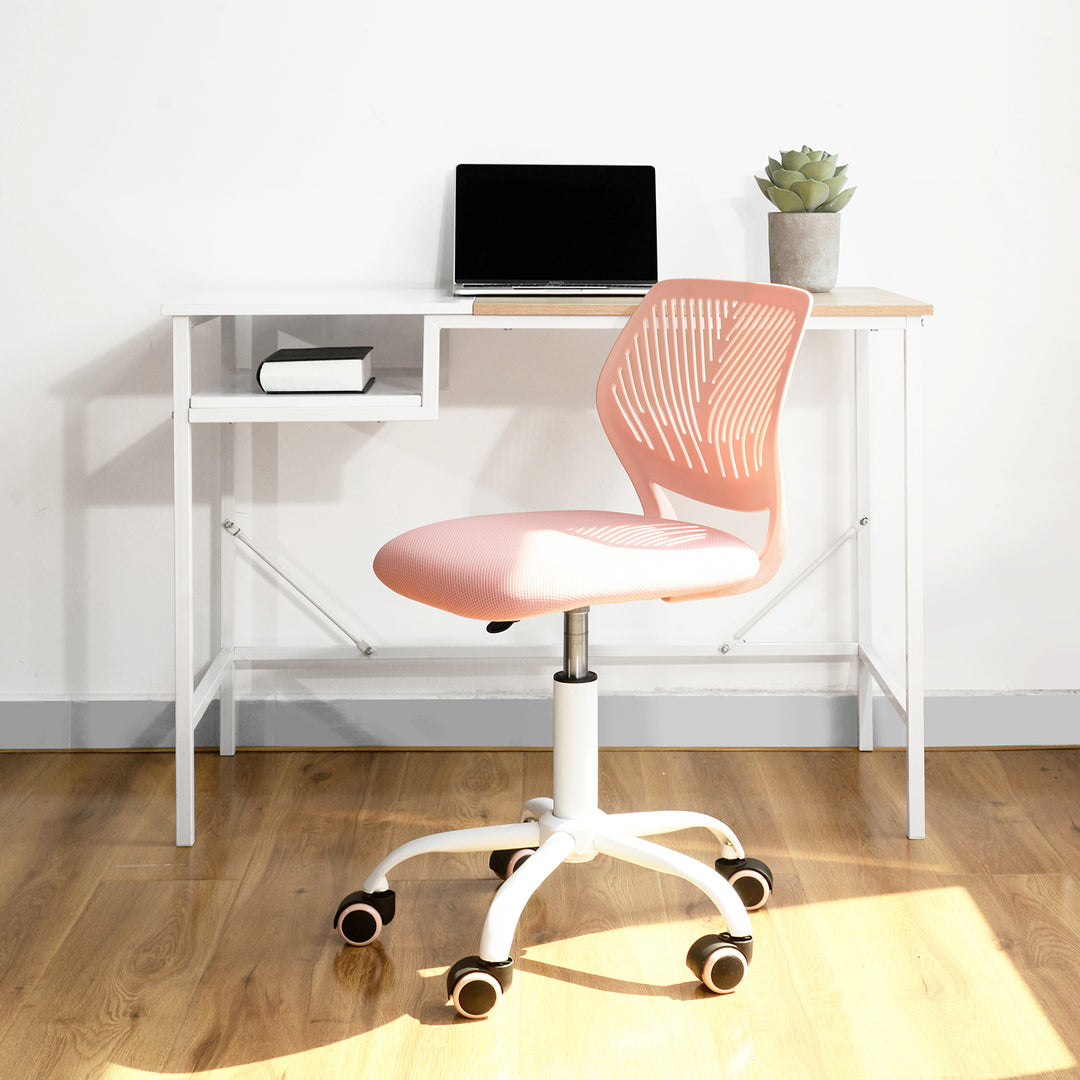Swivel children desk's chair height adjustable office chair CARNATION ROSE
