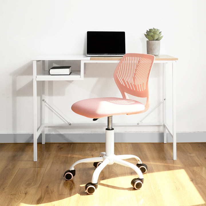 Swivel children desk's chair height adjustable office chair CARNATION ROSE