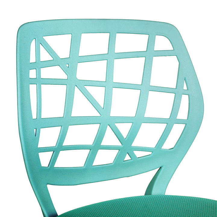 Light Blue Children's Desk Chair Swivel Office Chair CARNATION TURQUOISE Ⅰ
