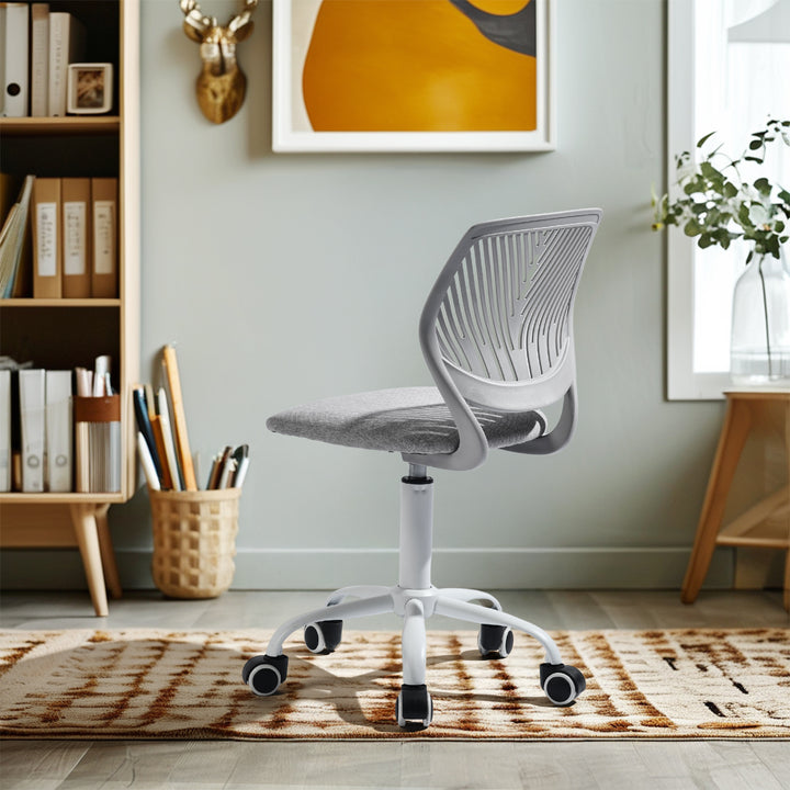 Grey swivel children desk's chair height adjustable office chair CARNATION VERITA GREY