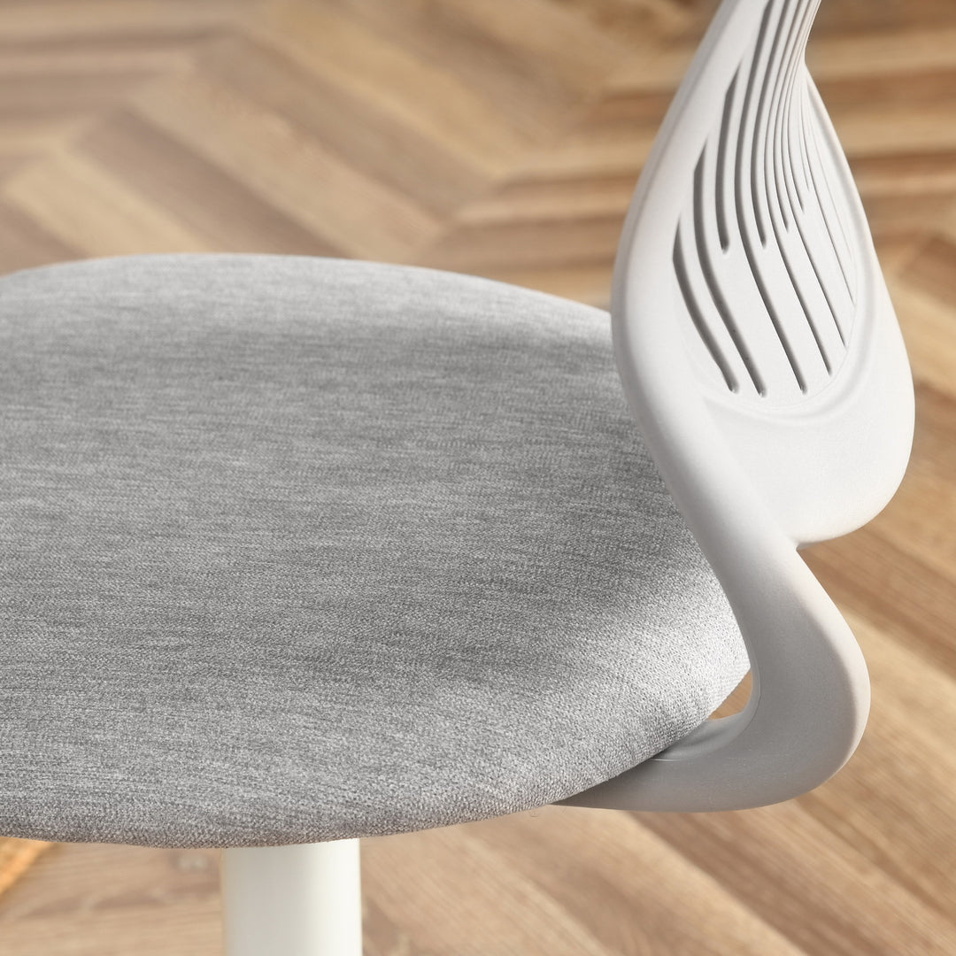 Grey swivel children desk's chair height adjustable office chair CARNATION VERITA GREY