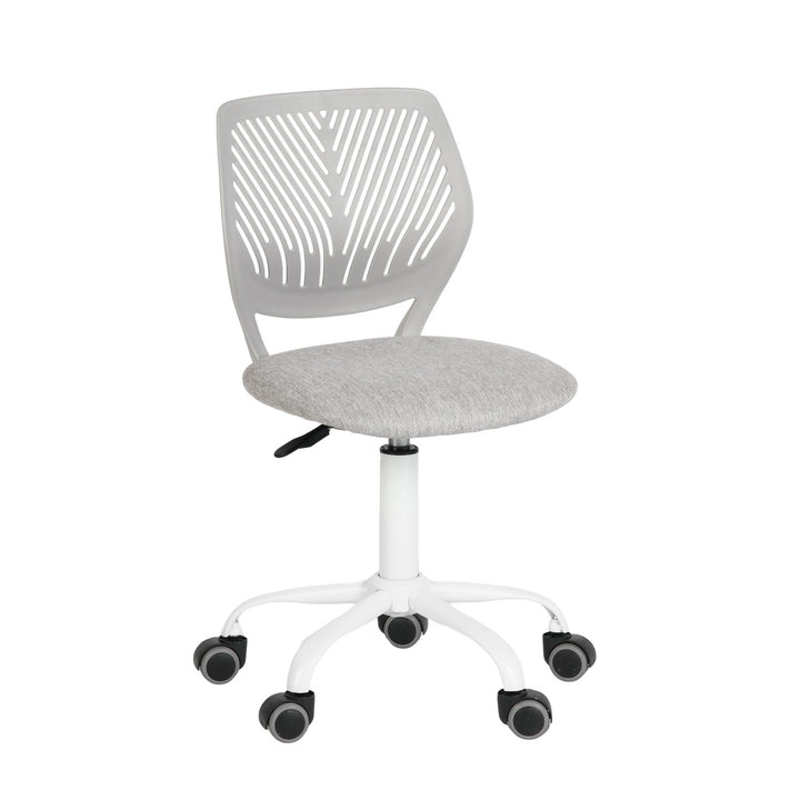 Grey swivel children desk's chair height adjustable office chair CARNATION VERITA GREY