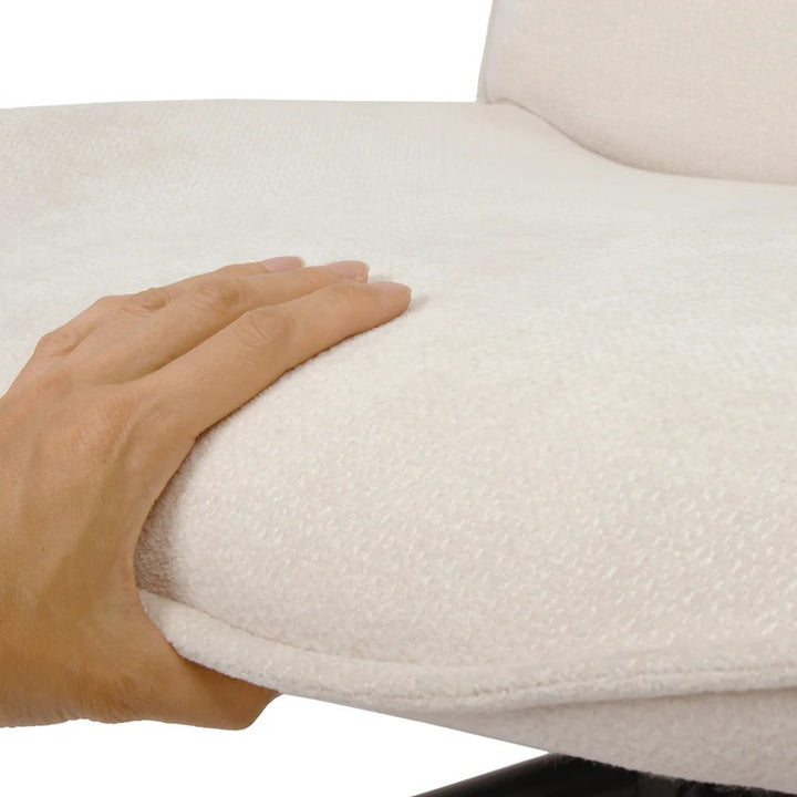 Modern Adjustable Light Beige Chenille Swivel Leisure Chair with Tilt Function CHARLOTTE CHENILLE KD