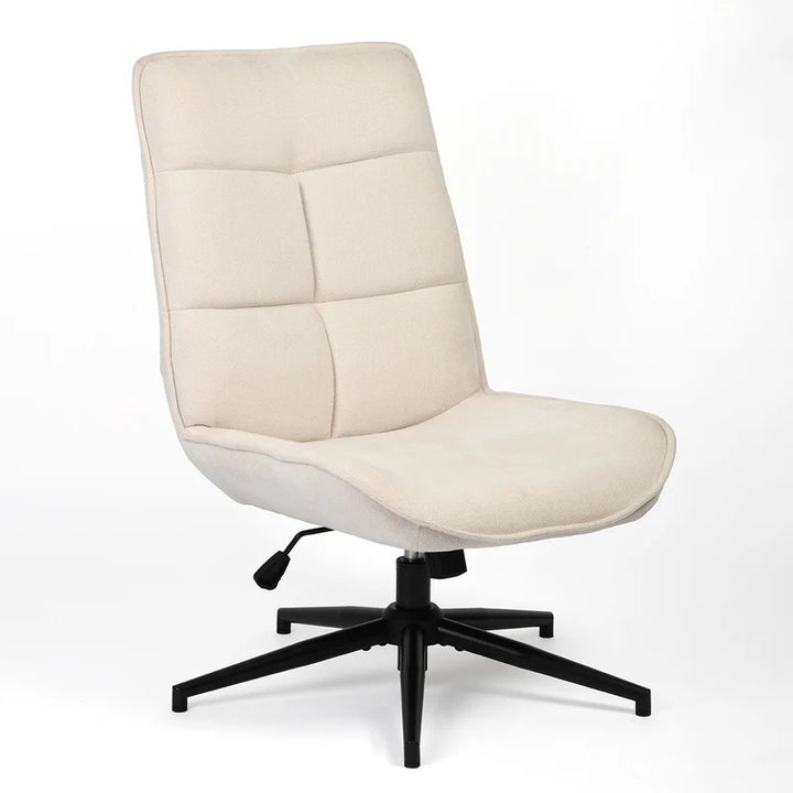 Modern Adjustable Light Beige Chenille Swivel Leisure Chair with Tilt Function CHARLOTTE CHENILLE KD