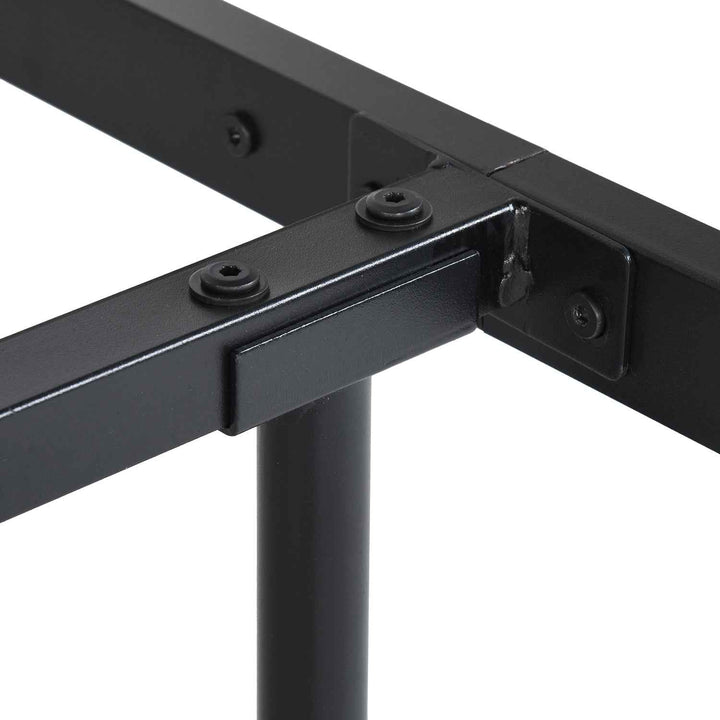 Double Metal Bed Frame Black 198x142cm – Space Saving Foldable Design, Ideal for Bedroom CIRCLE DOUBLE BLACK V1