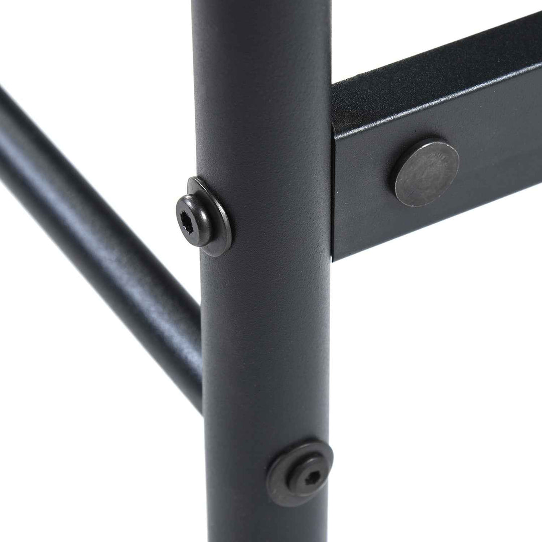 Double Metal Bed Frame Black 198x142cm – Space Saving Foldable Design, Ideal for Bedroom CIRCLE DOUBLE BLACK V1