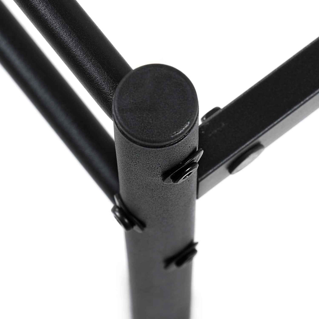 Double Metal Bed Frame Black 198x142cm – Space Saving Foldable Design, Ideal for Bedroom CIRCLE DOUBLE BLACK V1