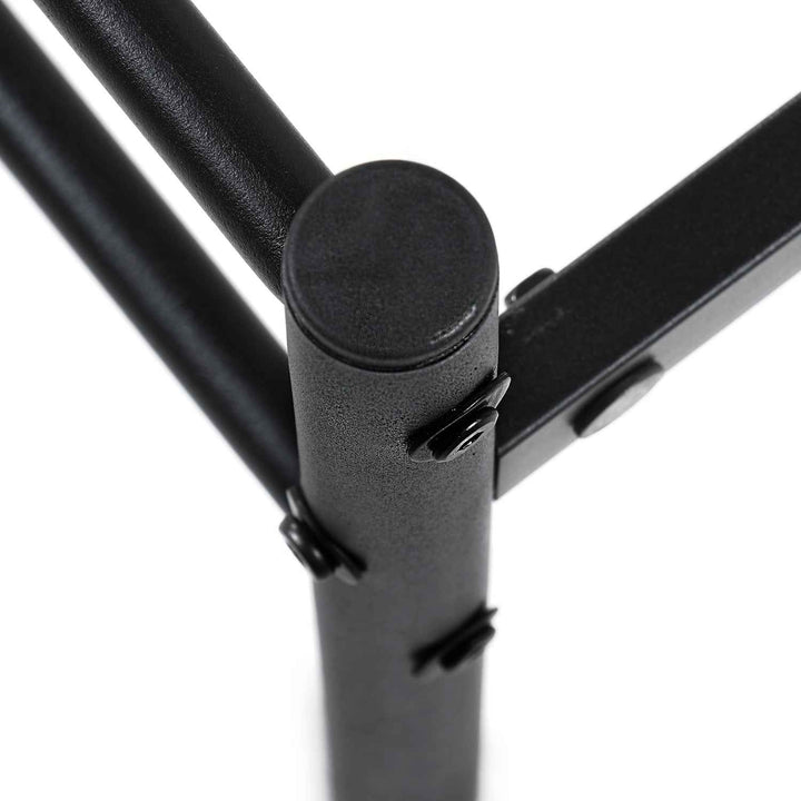 Double Metal Bed Frame Black 198x142cm – Space Saving Foldable Design, Ideal for Bedroom CIRCLE DOUBLE BLACK V1