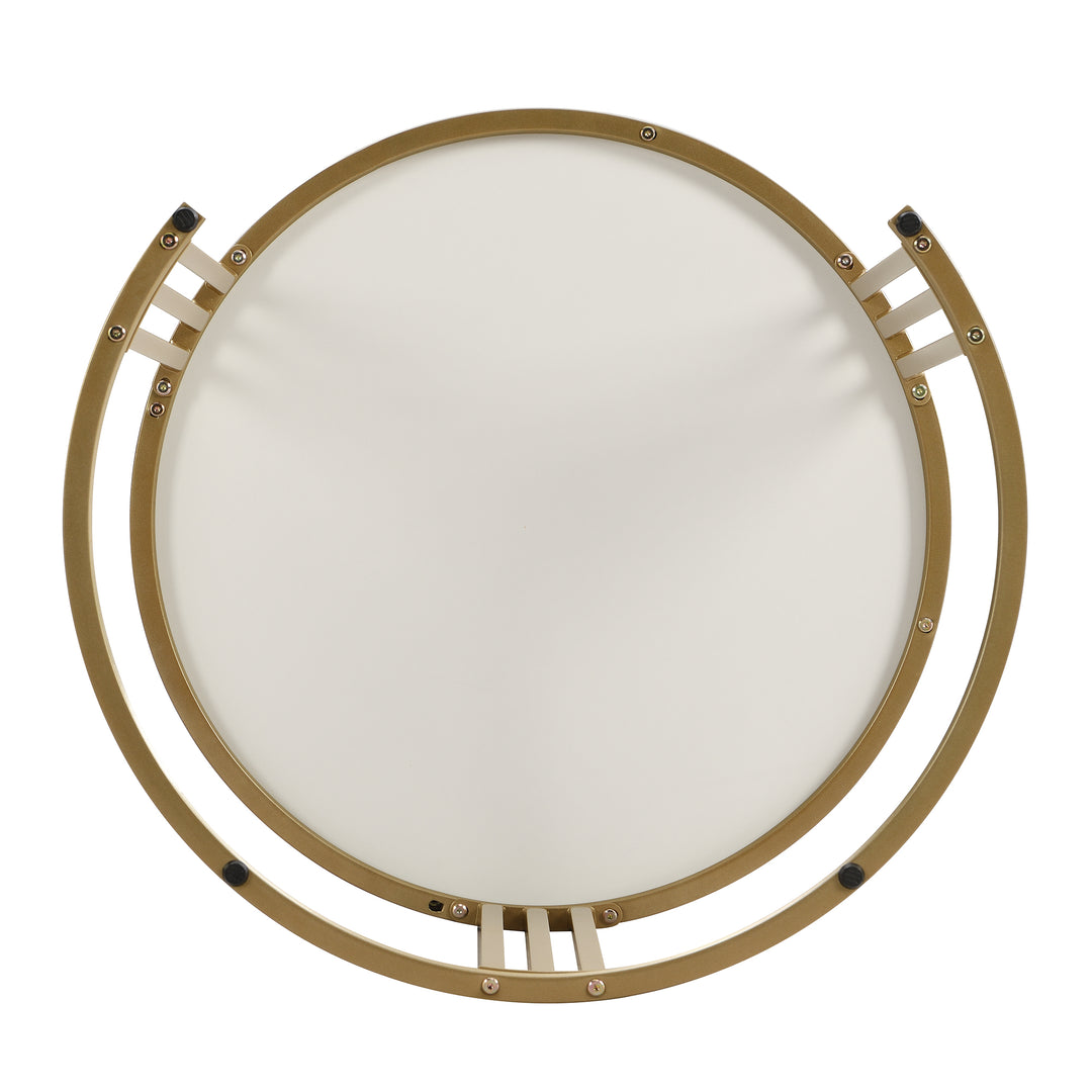 Set of 2 imitation white marble coffee tables glossy surface with 2 drawers CHOHMOI GD GREY UK