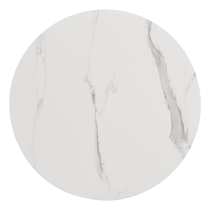 Set of 2 imitation white marble coffee tables glossy surface with 2 drawers CHOHMOI GD GREY UK