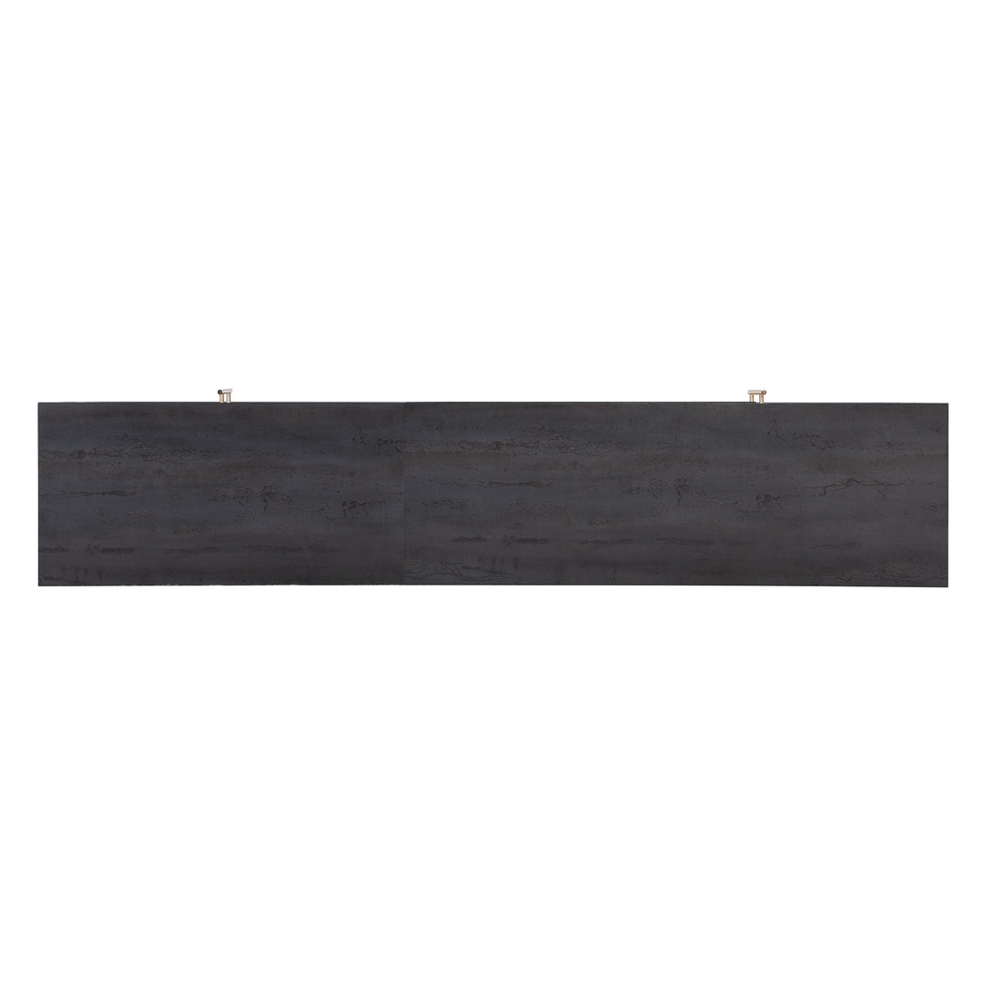 Modern elegant dark grey wooden TV stand Covuns UK