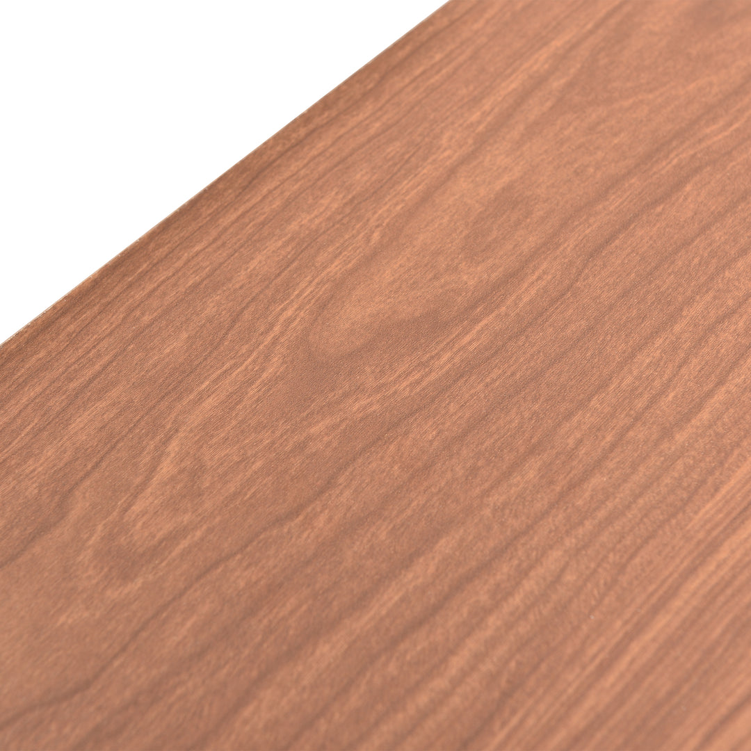 Faux rattan walnut sideboard cabinet, chest of drawers with 6 drawers 40Dx120Wx90Hcm DELMO UK