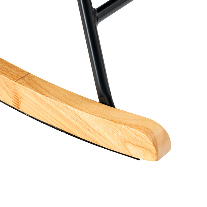 Scandinavian green velvet rocking chair EPPING SMALL VELVET GREEN