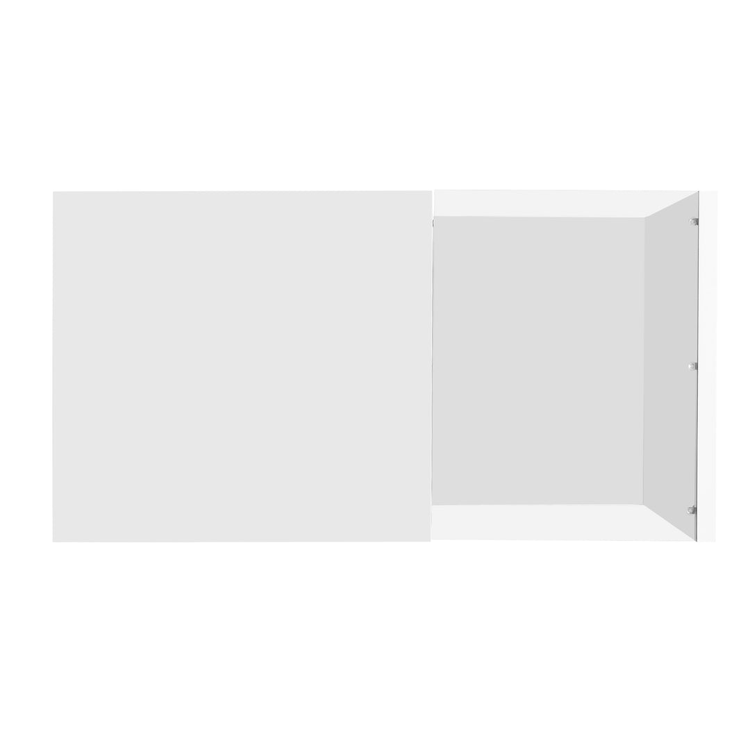 High-gloss white coffee table with LED light EELDROITH WHITE UK