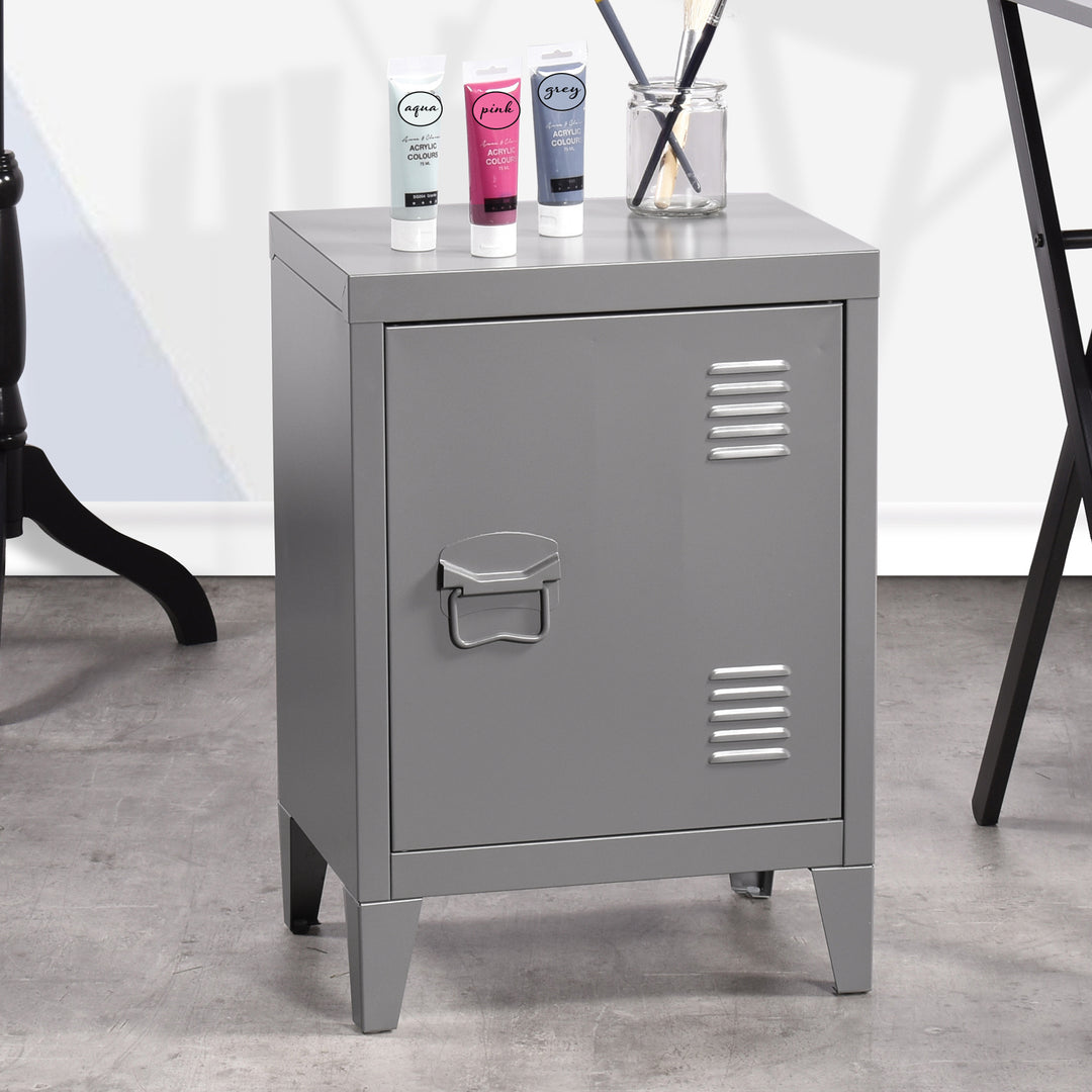 Dark grey steel plate spray paint iron cabinet GRAVES SOLO DARK GREY A