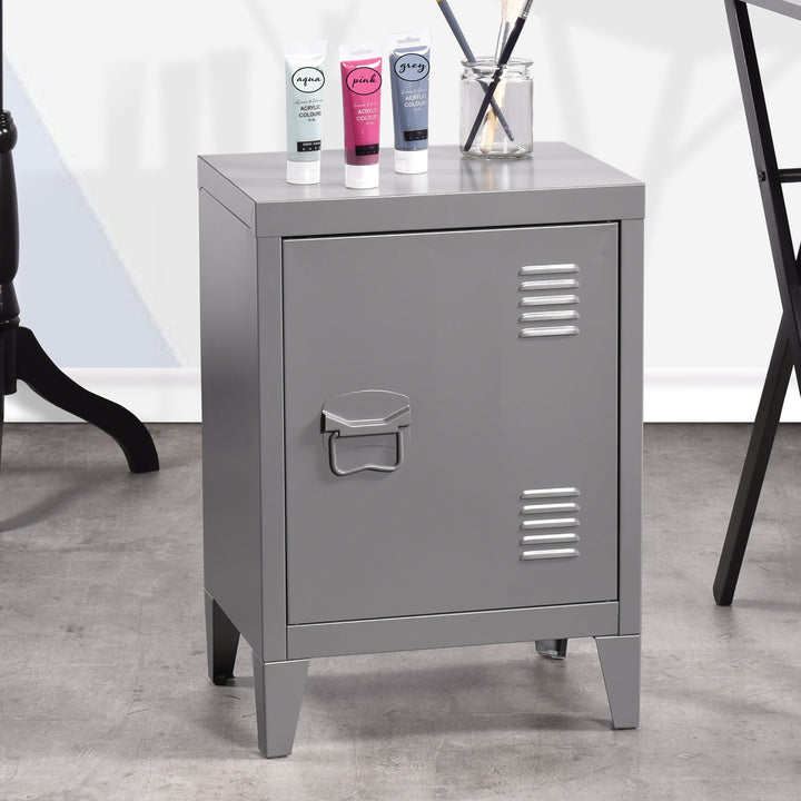 Dark grey steel plate spray paint iron cabinet GRAVES SOLO DARK GREY A