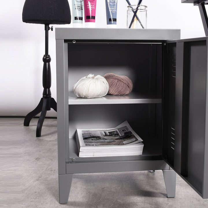 Dark grey steel plate spray paint iron cabinet GRAVES SOLO DARK GREY A