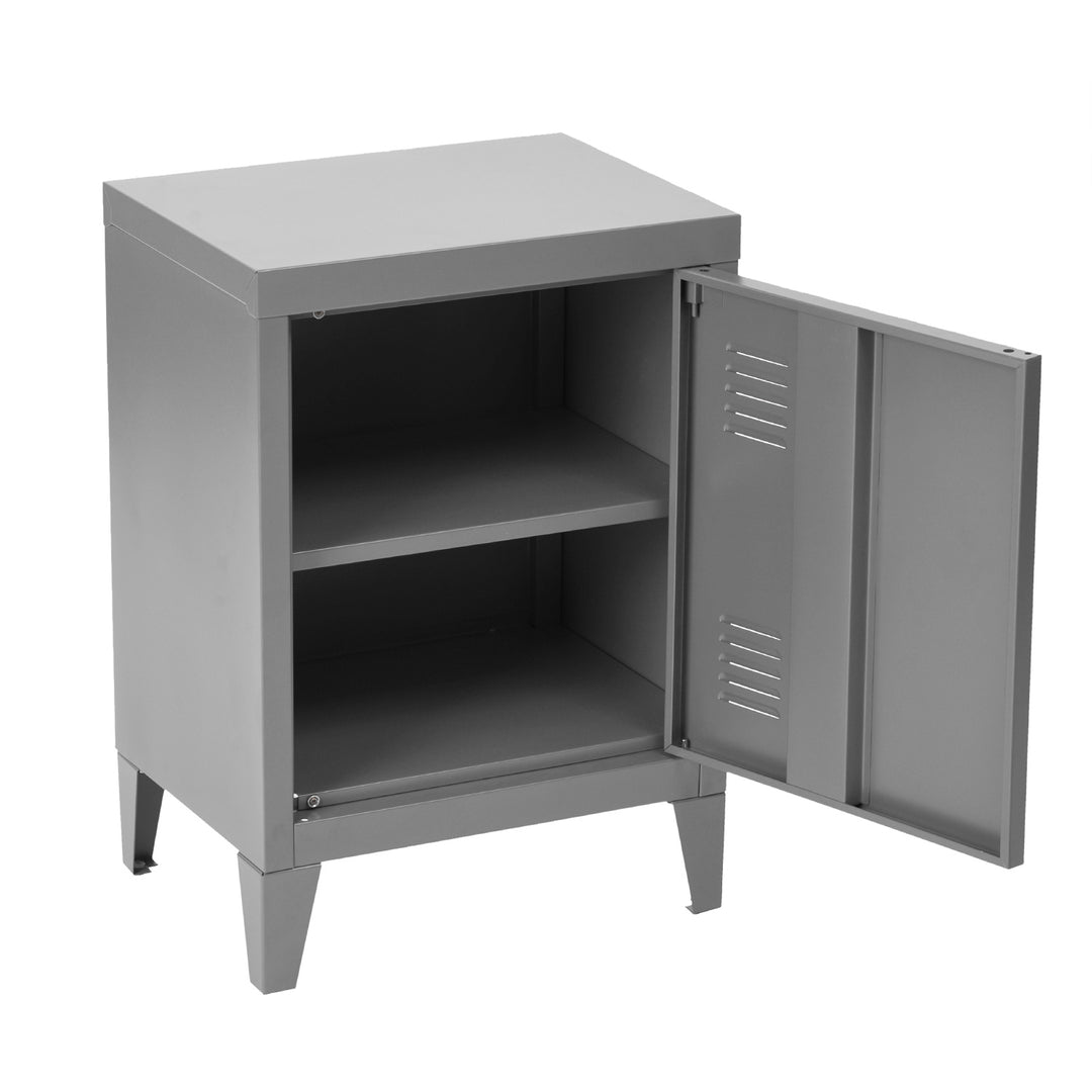 Dark grey steel plate spray paint iron cabinet GRAVES SOLO DARK GREY A