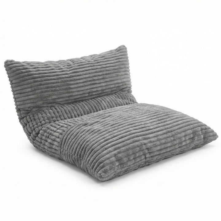 Convertible light grey corduroy 3-in-1 foldable sofa bed lounge chair KRAFTIN