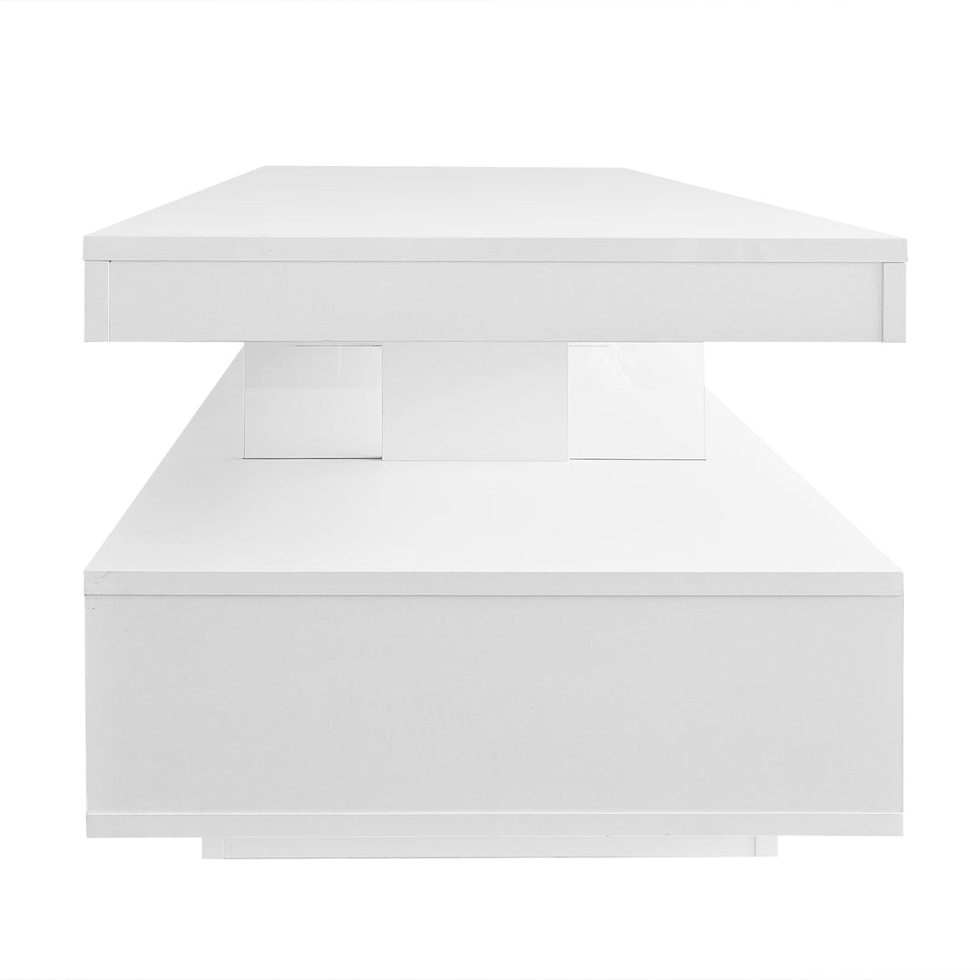 LED coffee table with 2 drawers GUTI UK