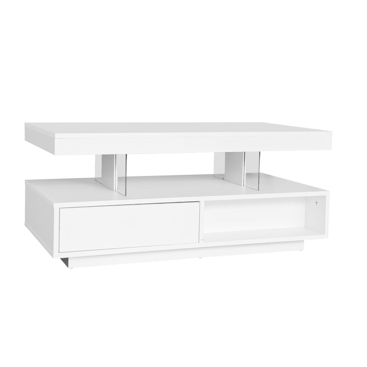 LED coffee table with 2 drawers GUTI UK