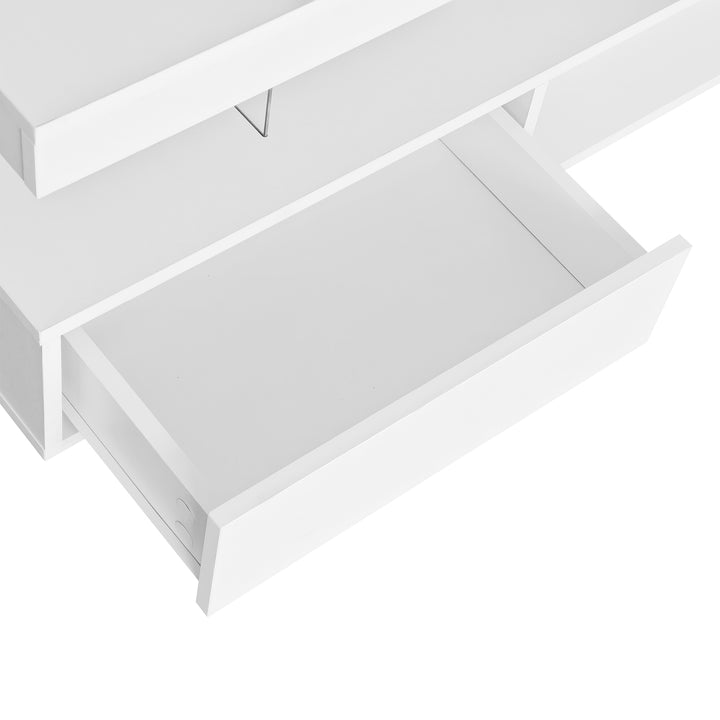 LED coffee table with 2 drawers GUTI UK