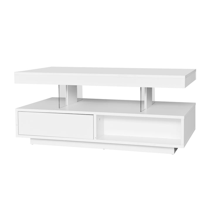 LED coffee table with 2 drawers GUTI UK