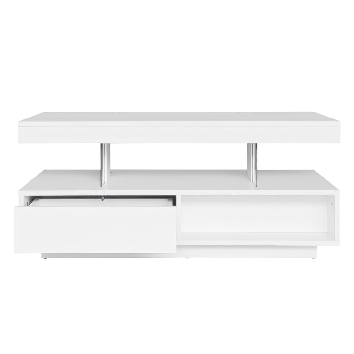 LED coffee table with 2 drawers GUTI UK