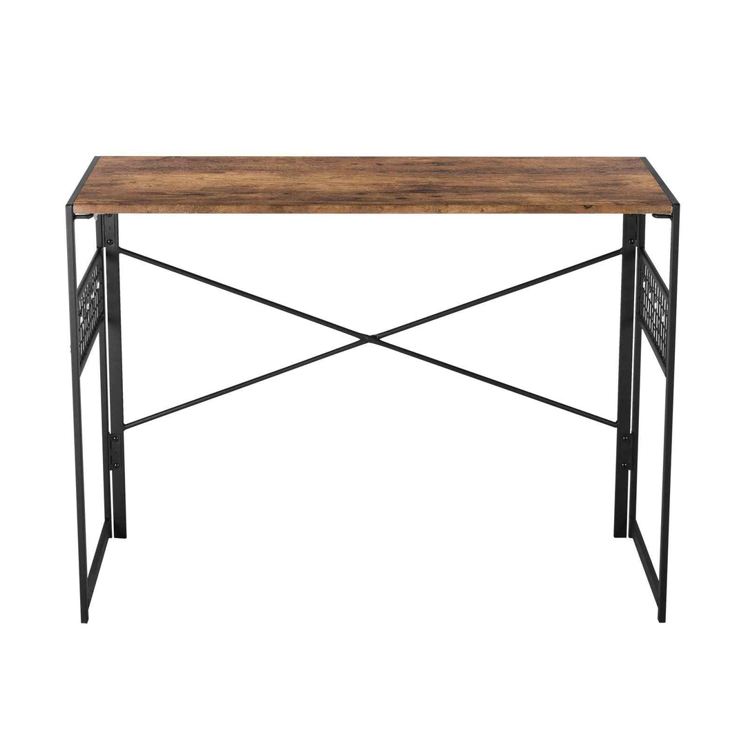 Computer Desk 100x50cm Brown & Black Space-Saving, Vintage Style for Home Office HARPER PLUS VINTAGE