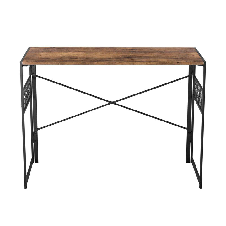 Computer Desk 100x50cm Brown & Black Space-Saving, Vintage Style for Home Office HARPER PLUS VINTAGE