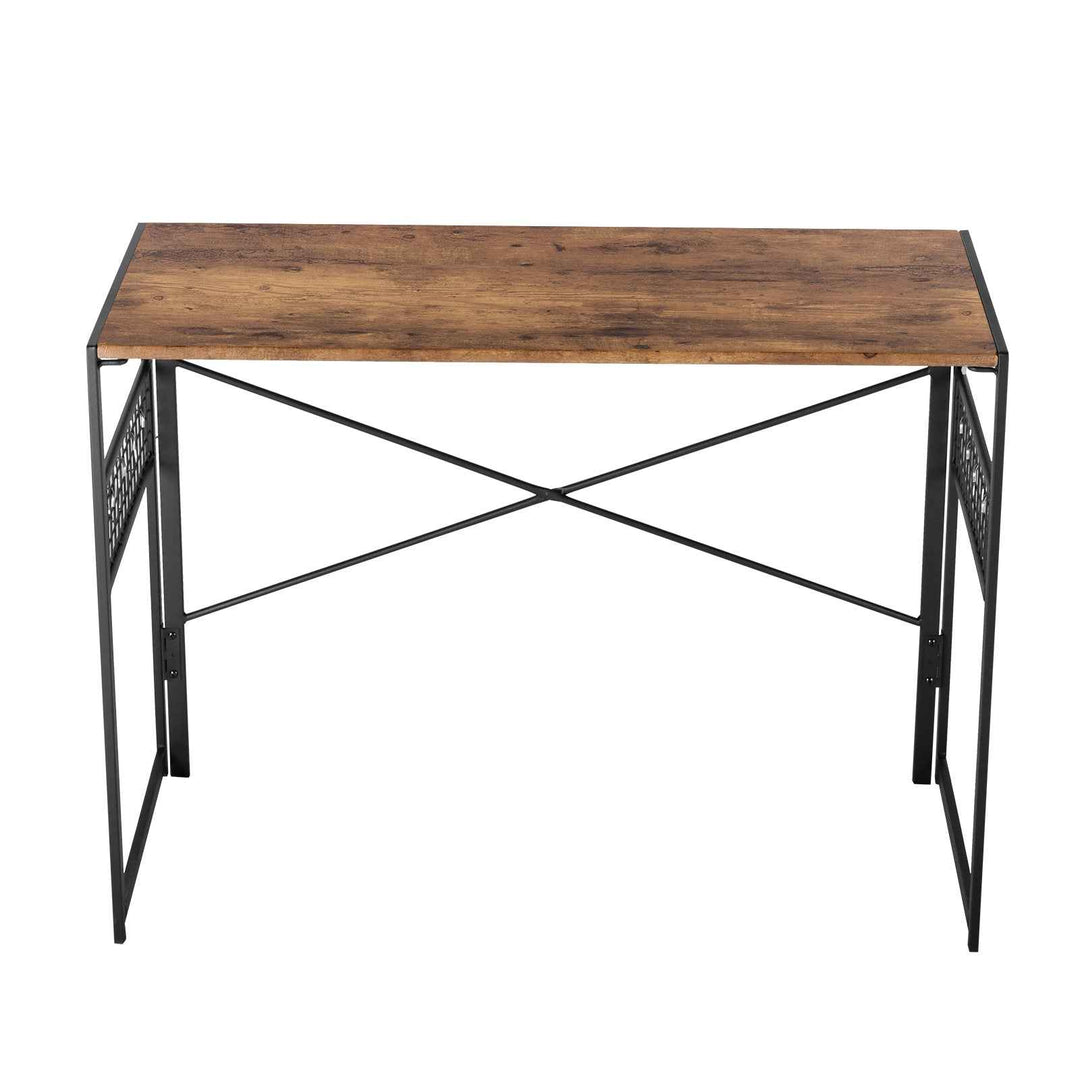 Computer Desk 100x50cm Brown & Black Space-Saving, Vintage Style for Home Office HARPER PLUS VINTAGE