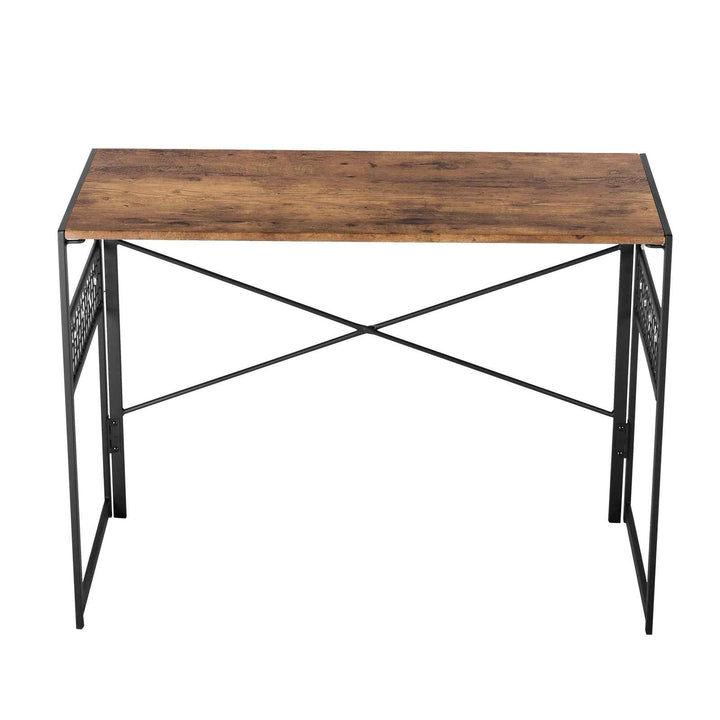 Computer Desk 100x50cm Brown & Black Space-Saving, Vintage Style for Home Office HARPER PLUS VINTAGE