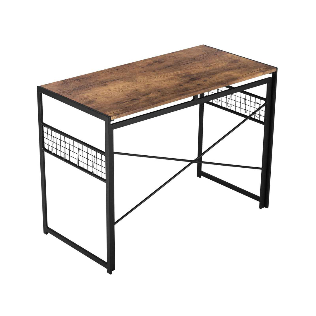 Computer Desk 100x50cm Brown & Black Space-Saving, Vintage Style for Home Office HARPER PLUS VINTAGE
