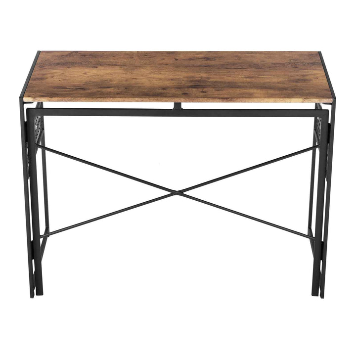 Computer Desk 100x50cm Brown & Black Space-Saving, Vintage Style for Home Office HARPER PLUS VINTAGE