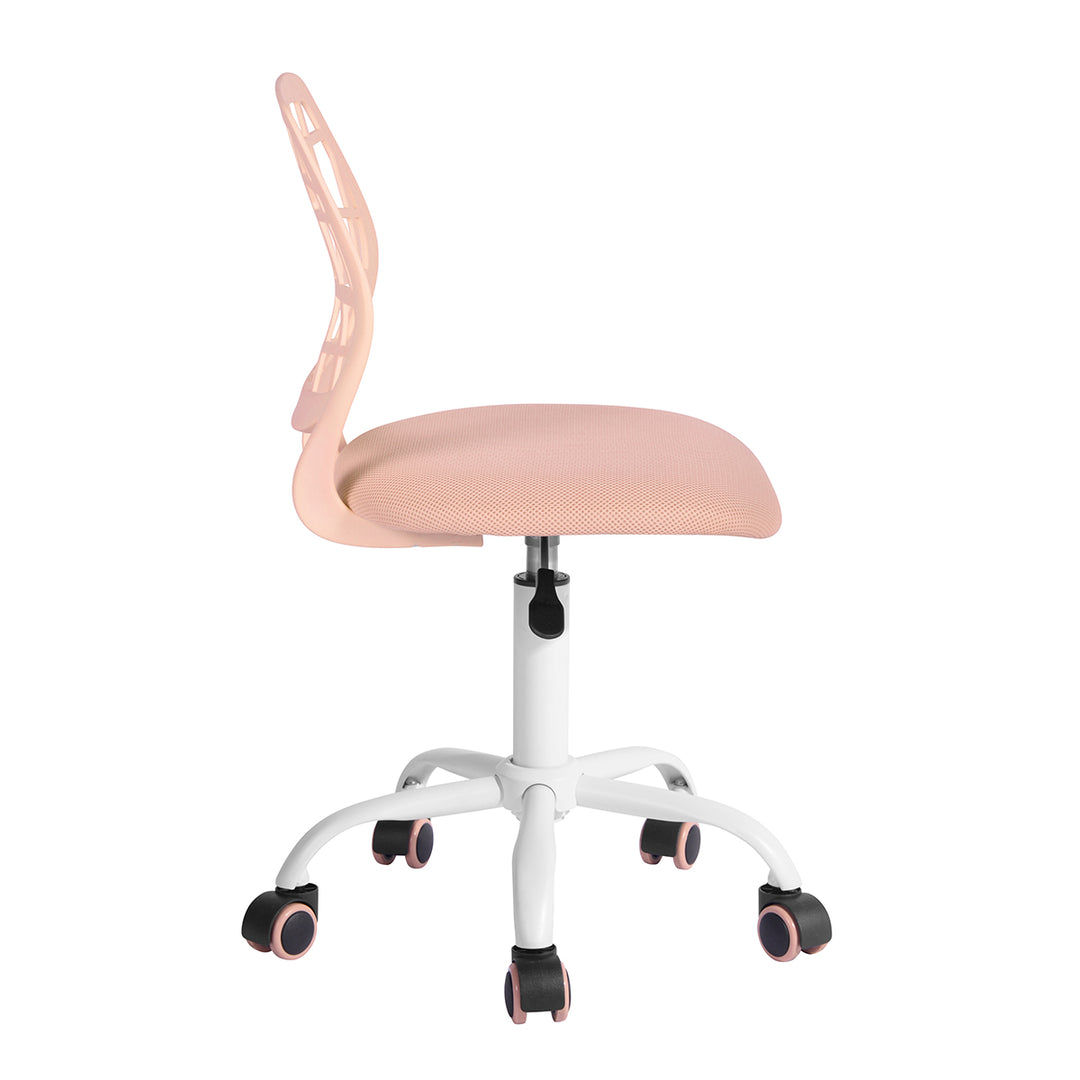 Pink Children's Desk Chair Swivel Office Chair CARNATION PINK PLICA