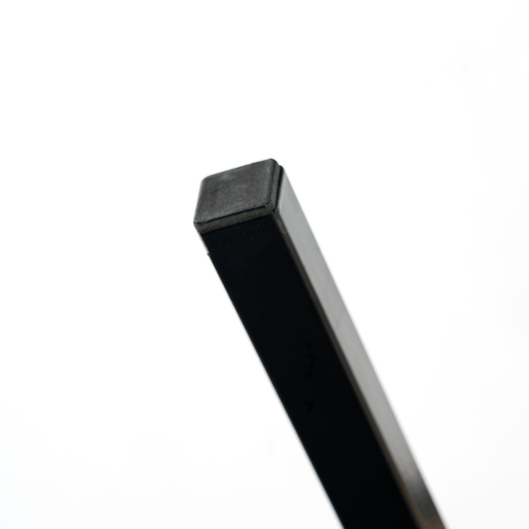 Industrial style rectangular oak effect dining table with black legs 120x75cm MILLIKEN 120 OAK