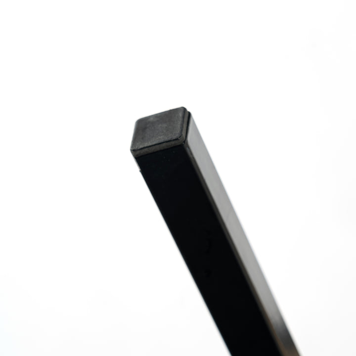 Industrial style rectangular oak effect dining table with black legs 120x75cm MILLIKEN 120 OAK