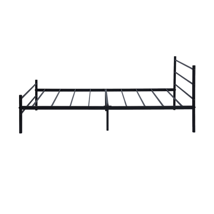 Single Metal Bed Frame Black 90x190cm Space Savin, Ideal for Bedroom PRIMO SINGLE FROSTED V1
