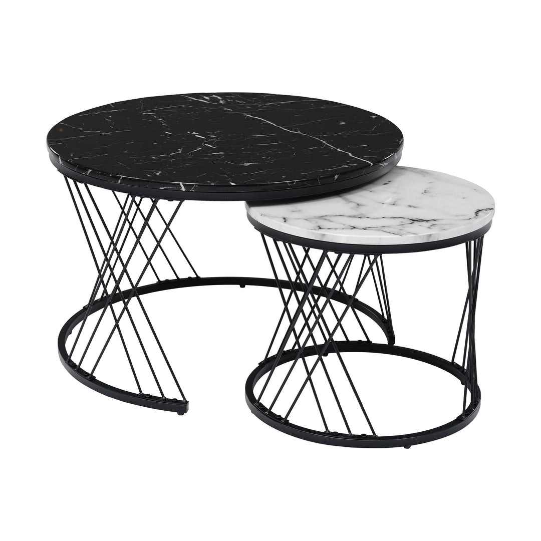 Modern coffee table set of 2 SCROVROK UK