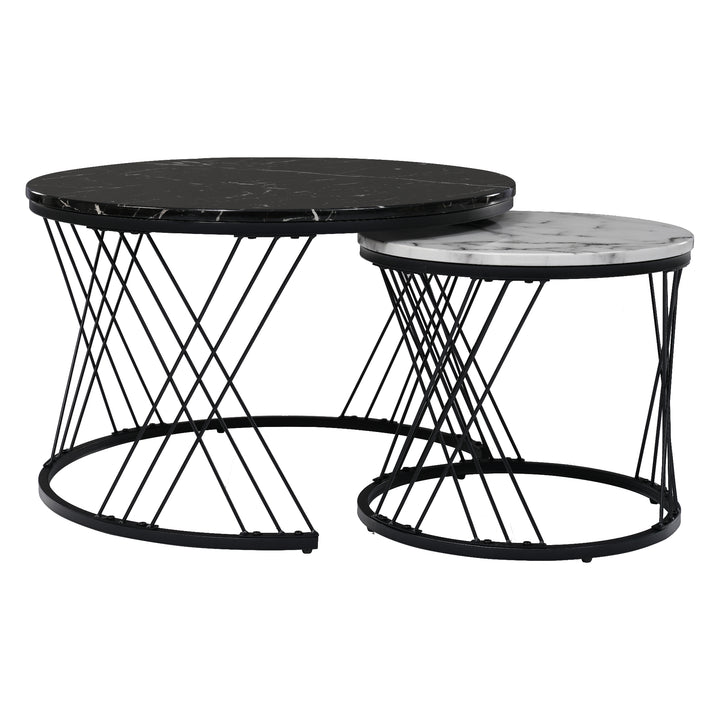 Modern coffee table set of 2 SCROVROK UK