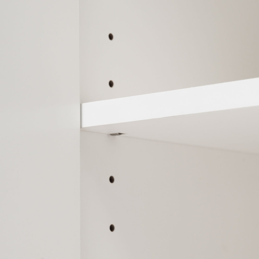 Cream ivory sideboard with gold accents with 2 doors and 3 drawers 40Dx140Wx84Hcm SENPHOS UK