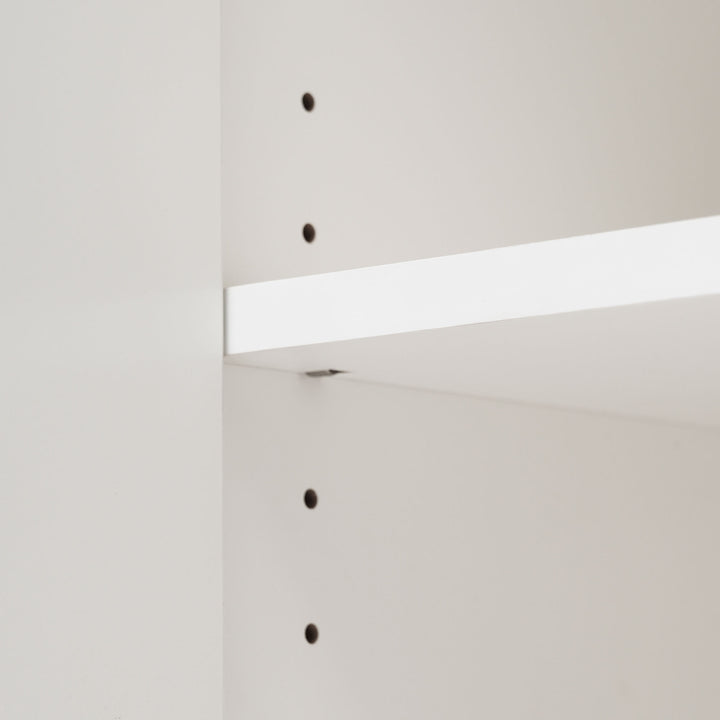 Cream ivory sideboard with gold accents with 2 doors and 3 drawers 40Dx140Wx84Hcm SENPHOS UK