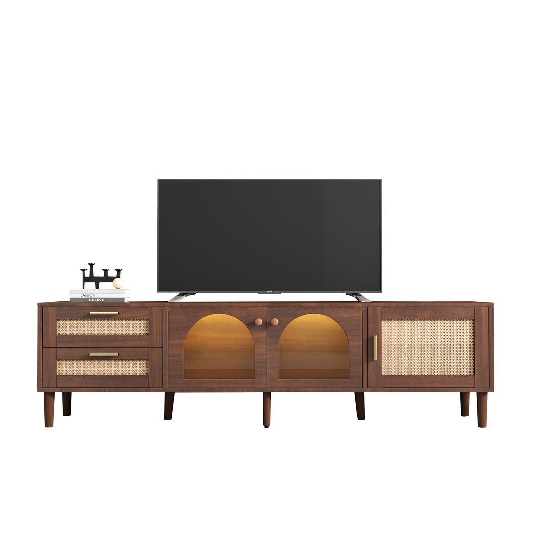 180 cm brown TV cabinet TRURKAN UK