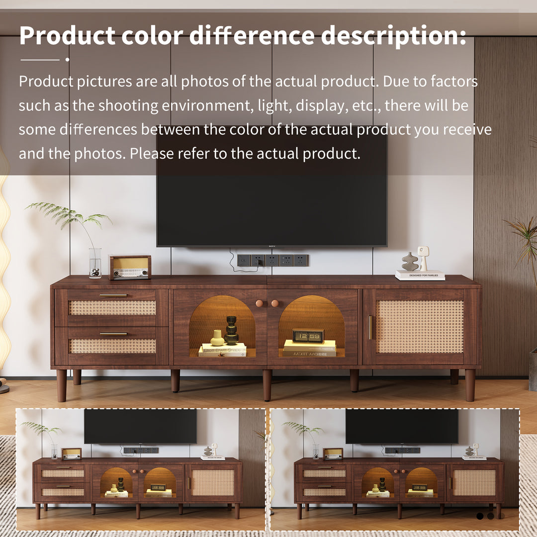 180 cm brown TV cabinet TRURKAN UK