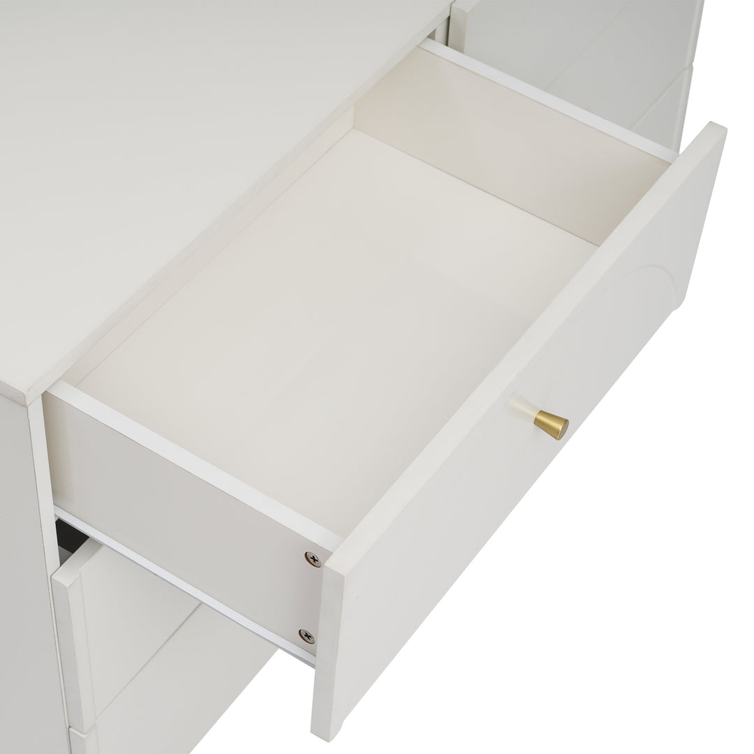 White sideboard with 6 drawers 120*40*85cm URGID UK