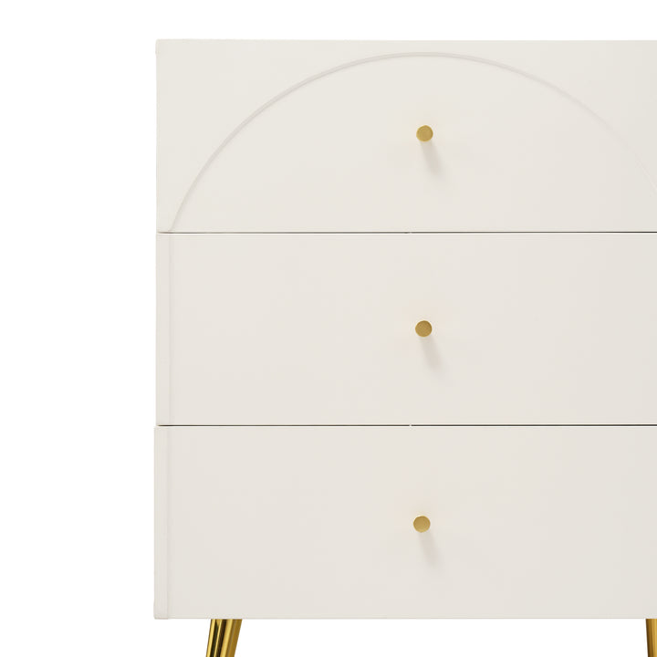 White sideboard with 6 drawers 120*40*85cm URGID UK
